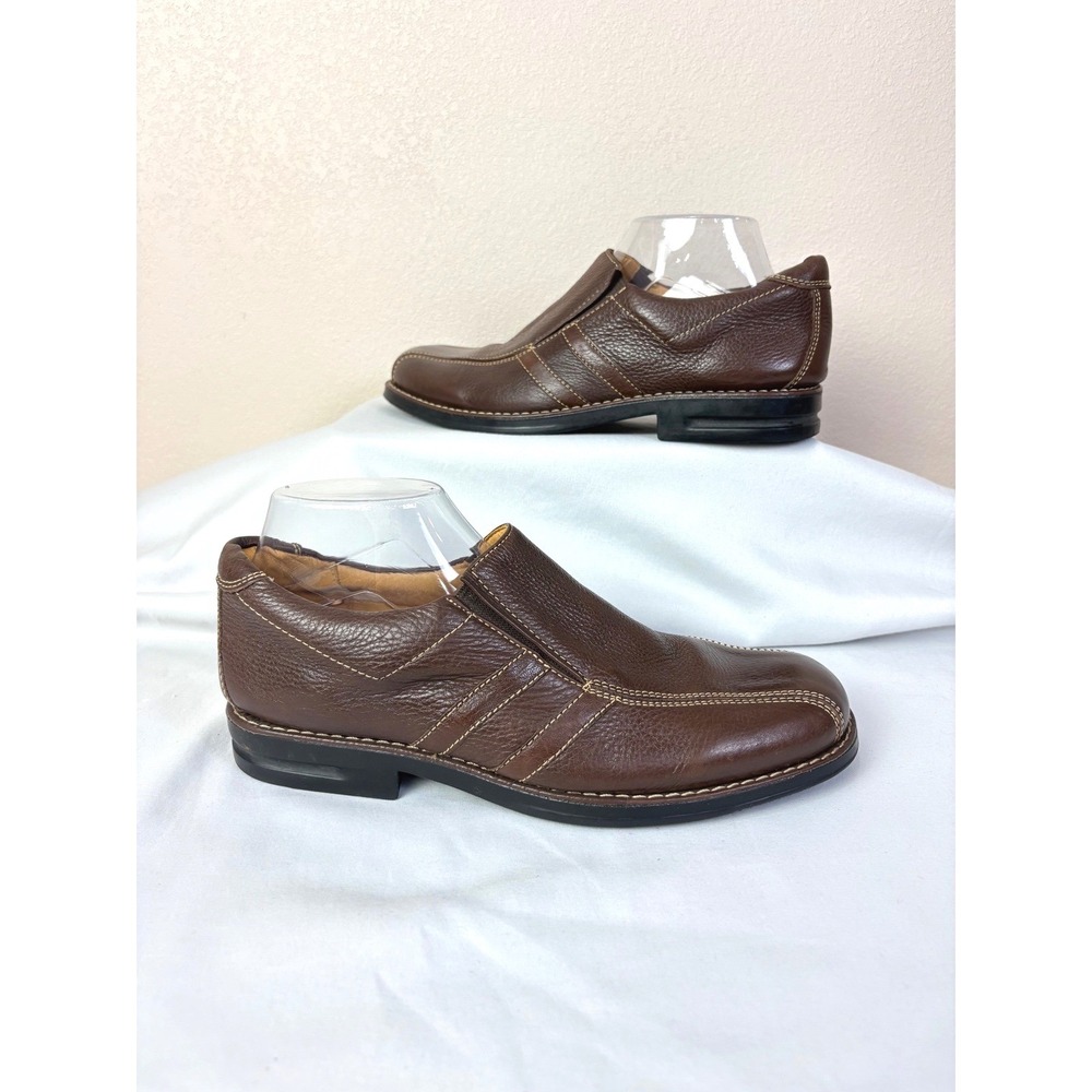 Sandro Moscoloni Brown Leather Slip On Comfort Loafers Dress Shoes Size 9 Office